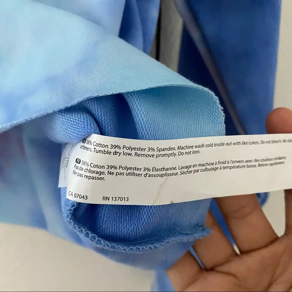 NWT Wildfox Painted Sky Ivy Tie Dye Blue Hoodie Pullover - Picture 6 of 8